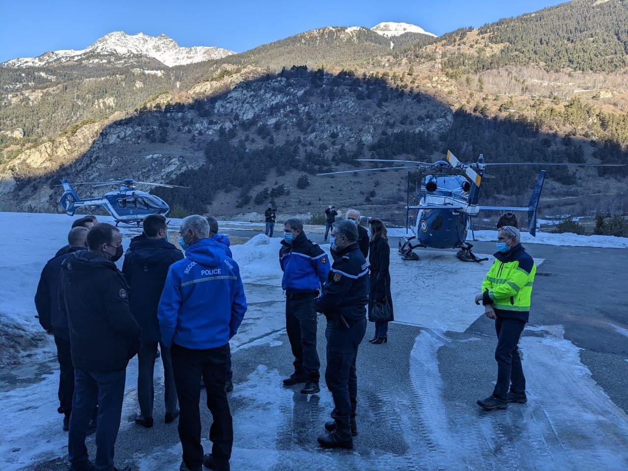 Xavier Batut à la rencontre des militaires des pelotons de gendarmerie de haute-montagne